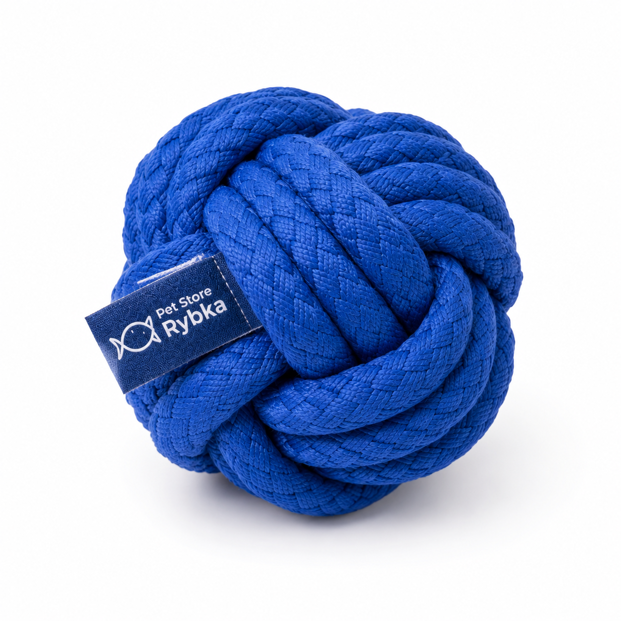 Pet Store Rybka Heavy-Duty Rope Ball Dog Toy – Durable Interactive Tug & Chew Ball for Aggressive Chewers