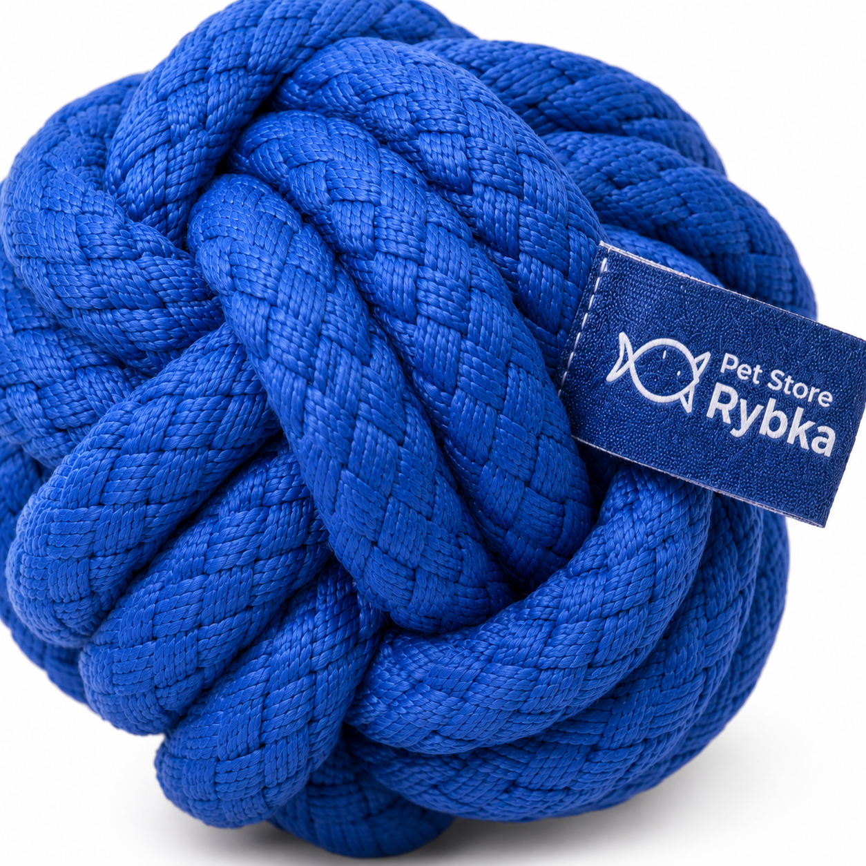 Pet Store Rybka Heavy-Duty Rope Ball Dog Toy – Durable Interactive Tug & Chew Ball for Aggressive Chewers - Image 3