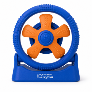 Pet Store Rybka Interactive Spinning Wheel Dog Toy – Rotating Mental Stimulation & Treat Training Toy for Dogs